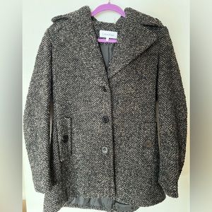 Calvin Klein Women’s Wool Blend Tweed Coat Size 8